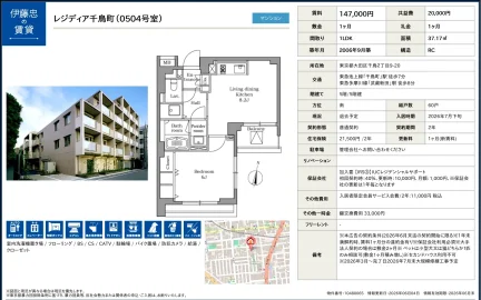 レジディア千鳥町 0504号 0