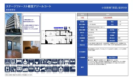 ステージファースト経堂アジールコート 105号 0