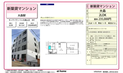 モンテパラッツォ大森山王 301 301号 0