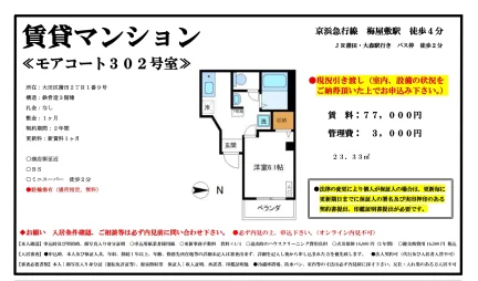 モアコート 302号 0