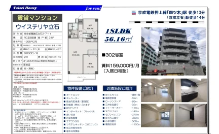 ウイステリヤ立石 302号 0