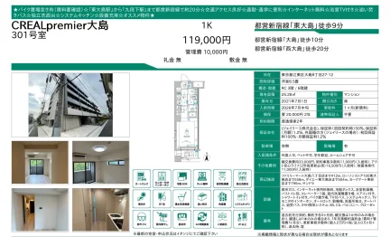 CREALpremier大島 301号 0
