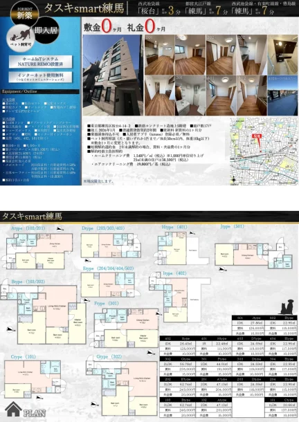 タスキsmart練馬 301号 0