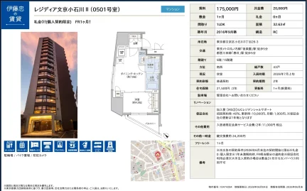 伊藤忠レジディア文京小石川 0501号 0
