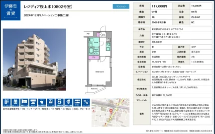 伊藤忠レジディア桜上水 (0802号室) 0802号 0