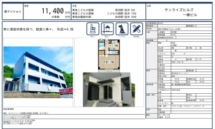 Studio Property in Sumiyoshidai 0