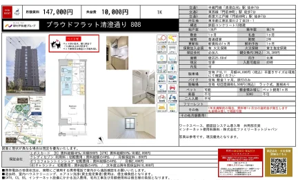 プラウドフラット清澄通り 808 0