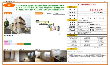 コンフォート新治 303号 0