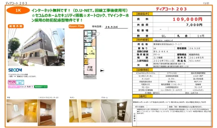 セジュールオッツ 203号 0