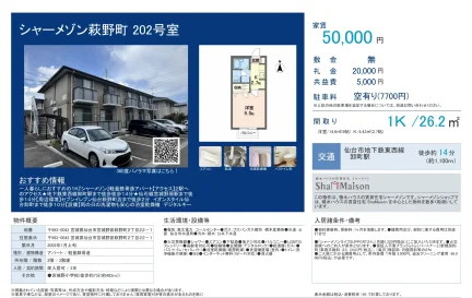 シャーメゾン萩野町 202号 0