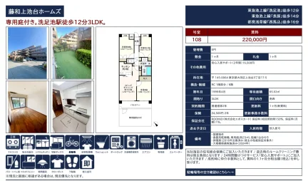 藤和上池台ホームズ 108号 0