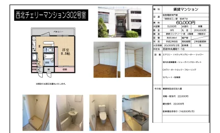 西北チェリーマンション 302号 0