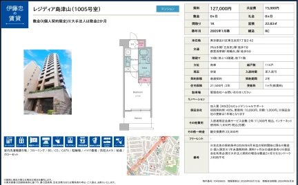 レジディア島津山 1005号 0