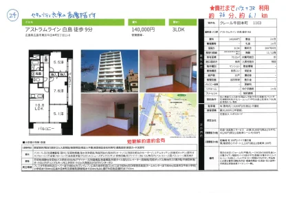 クレール牛田本町 1103 1103号 0