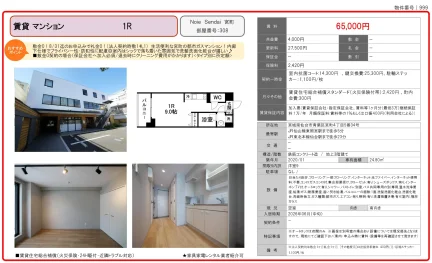 Noie Sendai 宮町 308号 0