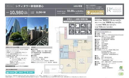 シティタワー新宿新都心 1001号室 0