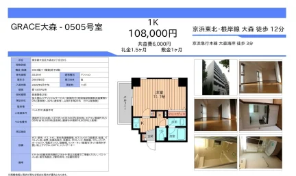 GRACE大森-0505号室 0505号 0
