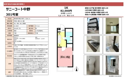 サニーコート中野 301号 0