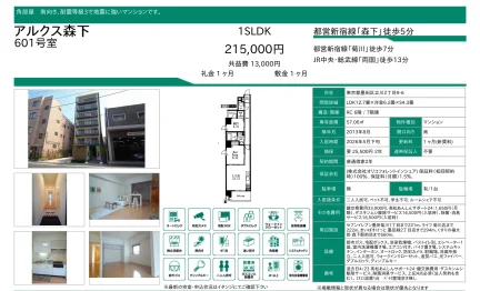 アルクス森下 601号 0