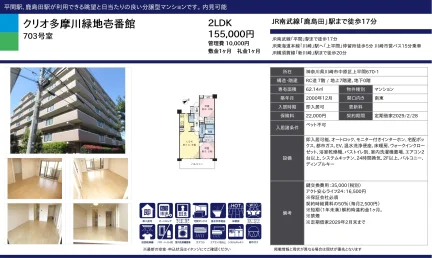 クリオ多摩川緑地壱番館 703号 0