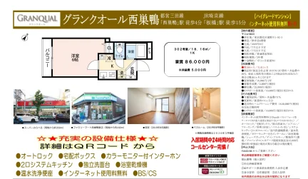 グランクオール西巣鴨 302号室 0