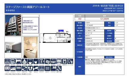 ステージファースト両国アジールコート 302 0
