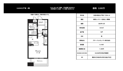 Studio Condo Near Station in Edobori 0