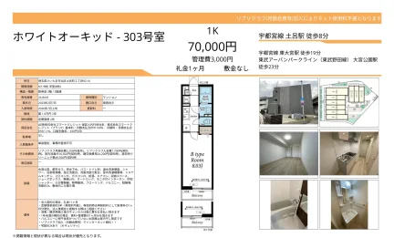 ホワイトオーキッド 303号 0