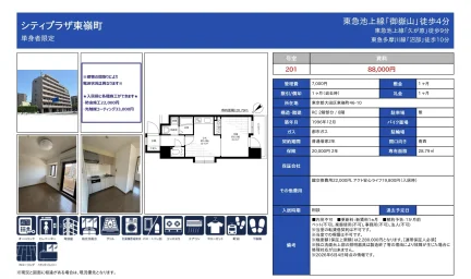 シティプラザ東嶺町 201号 0