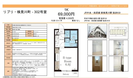 リブリ検見川町 302号 0
