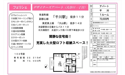 フェリシェ 102号 0