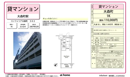 コンフォリア大森町 502 502号 0