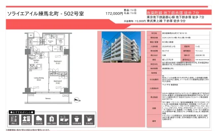 ソライエアイル練馬北町 502号 0
