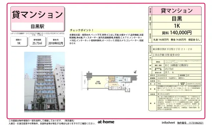 Modern Studio Condo in Shimomeguro 0