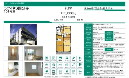 ラフィネS国分寺 101号 0