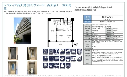 レジディア西天満 906号 0
