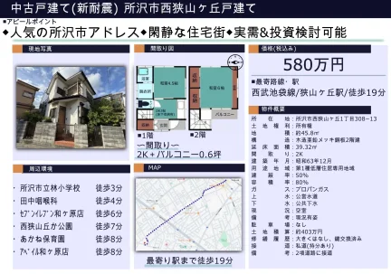 所沢市西狭山ヶ丘戸建て 0