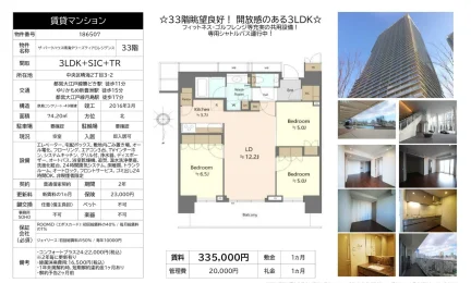 ザ・パークハウス晴海タワーズティアロレジデンス 33号 0