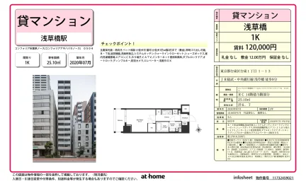 コンフォリア秋葉原ノース 0504号 0