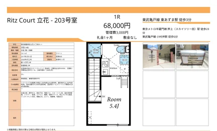 リッツコート立花 203号 0