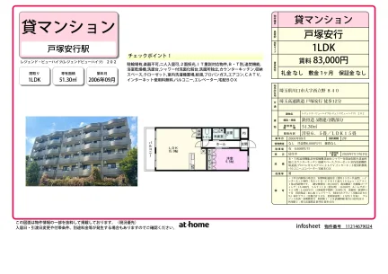 1LDK Condo in Nishitateno 0