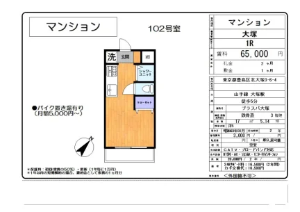 ブラスバ大塚 102号 0