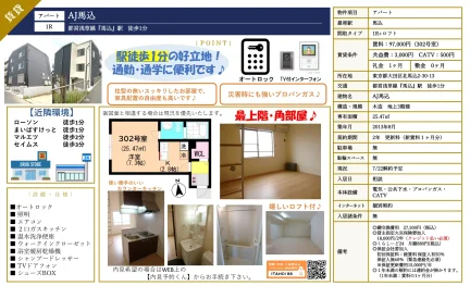 AJ馬込 302号 0