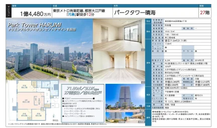 パークタワー晴海 27号 0