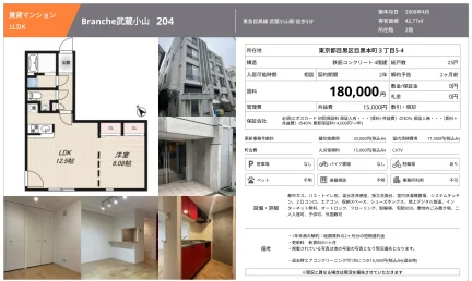 Branche武蔵小山 204 204号 0