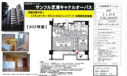 サンフル芝浦キャナルオーパス 402号 0