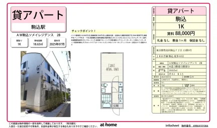 AW駒込ソメイレジデンス 0