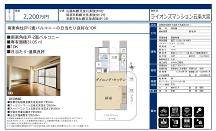 ライオンズマンション五条大宮 2 0