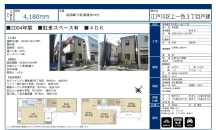江戸川区上一色3丁目戸建 0