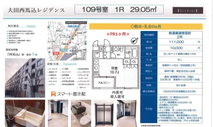 大田西馬込レジデンス 109号 0